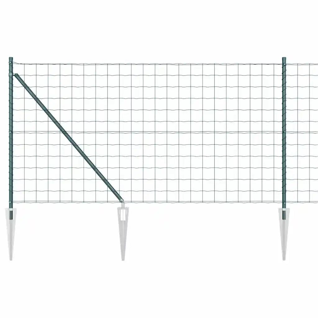 Recinzione da Giardino | Recinzione con Posto Verde 1 x 10 m Acciaio