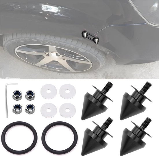 Kit di chiusura rapida per bagagliaio - Accessori di fissaggio per paraurti - Paraurti anteriore e posteriore (Nero) - Contenuto HTML .