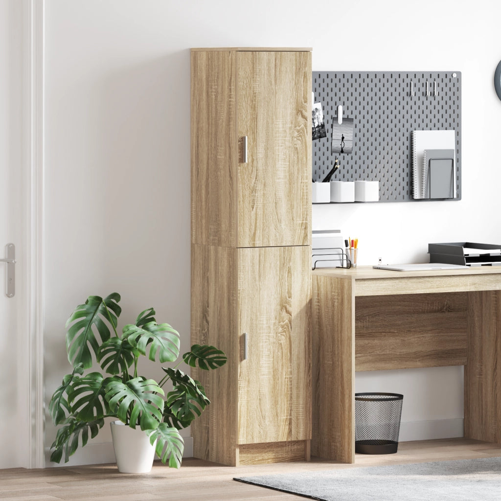 Buffet Cabinet rovere Sonoma Truciolare con finitura in rovere Sonoma