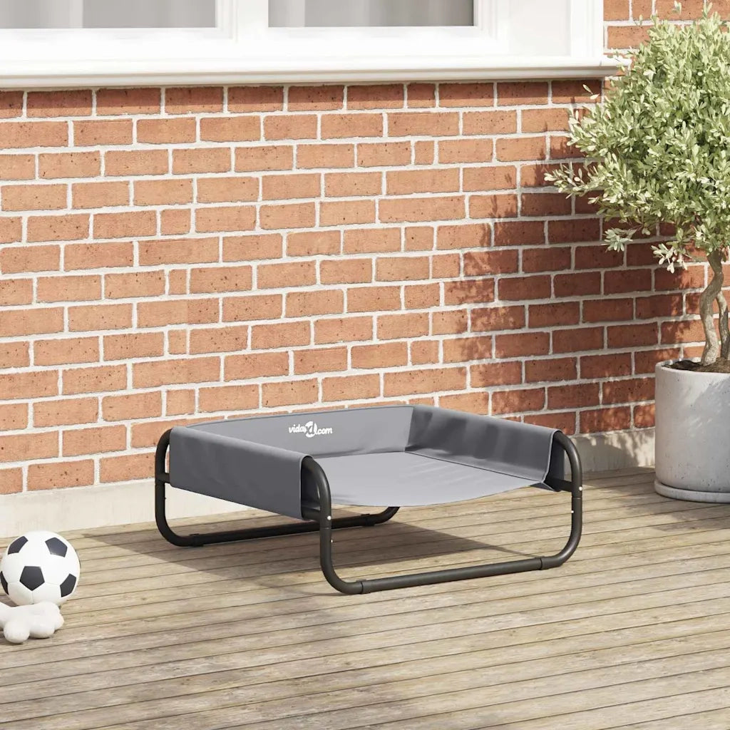 Letto per Cani Grigio chiaro 57 x 57 x 24 cm Acciaio 42008206