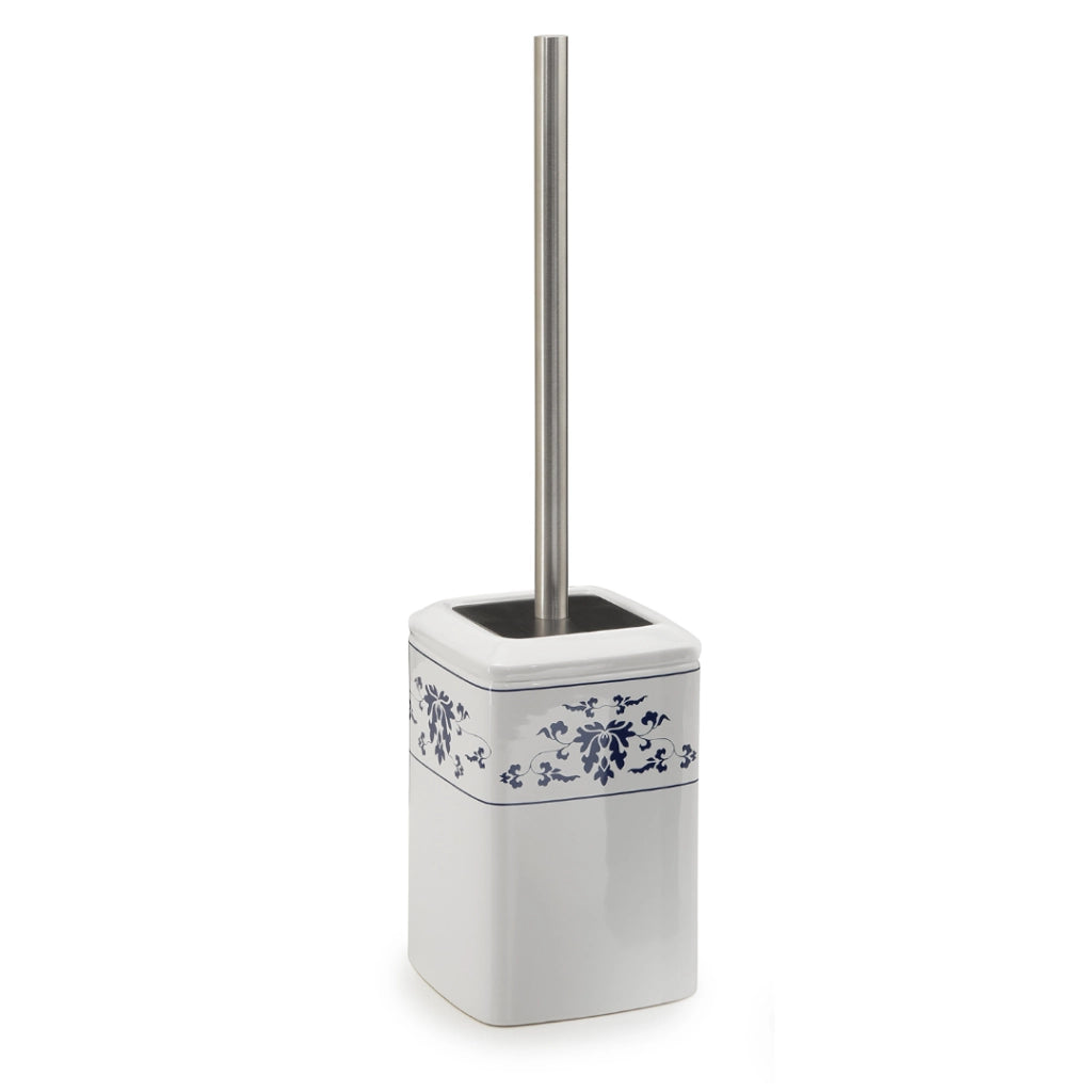 PORTASCOPINO CIXI 12X12XH45CM BIANCO / BLU.