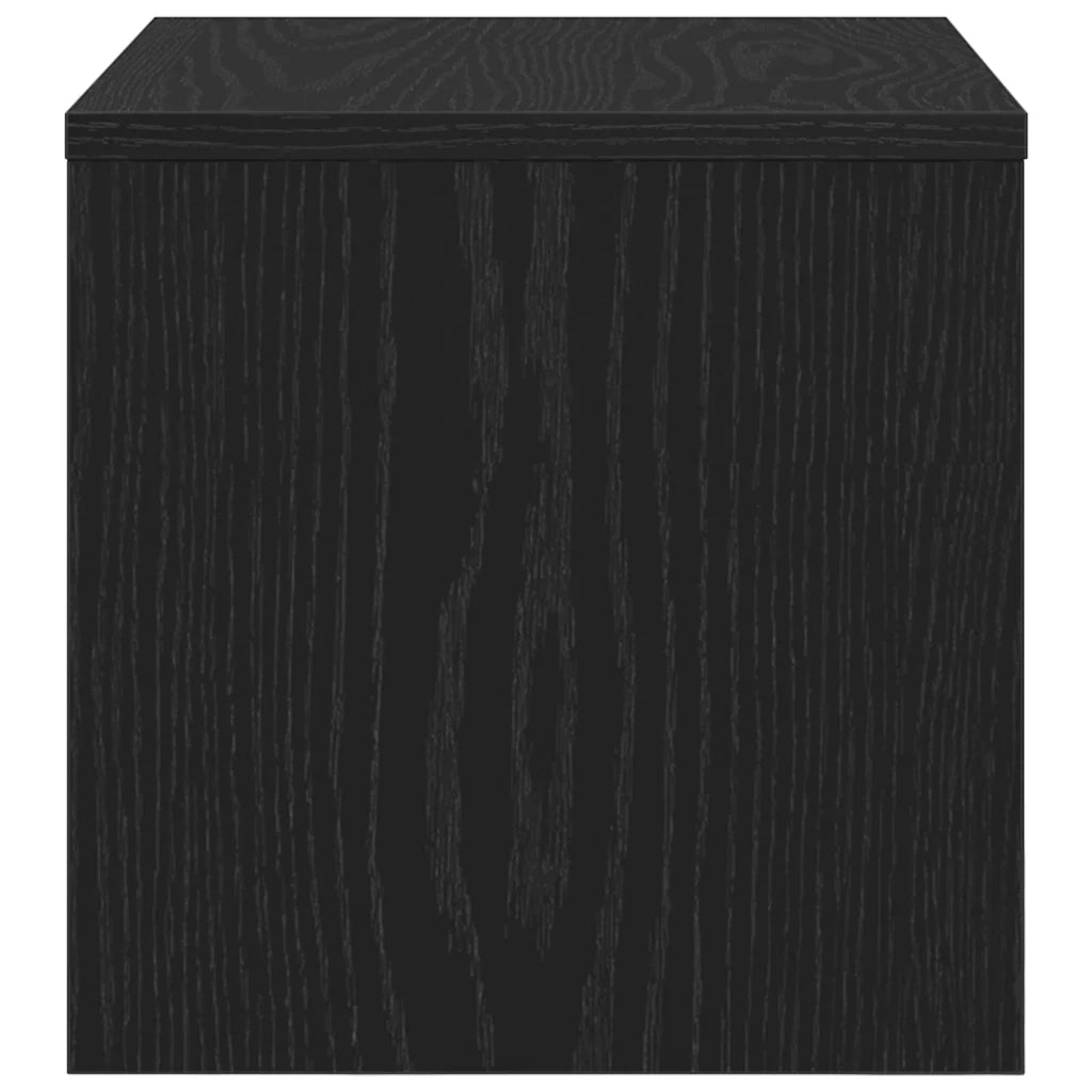 vidaXL Armadio da Notte Rovere nero 40 x 40 x 30 cm Legno multistrato