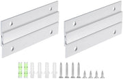 Otturatore per parete 10,2 cm - Set di fissaggio completo - Cerniera robusta in alluminio - Blocco di fissaggio alla parete - Incluso: viti e guarnizioni di gomma - Otturatore per parete