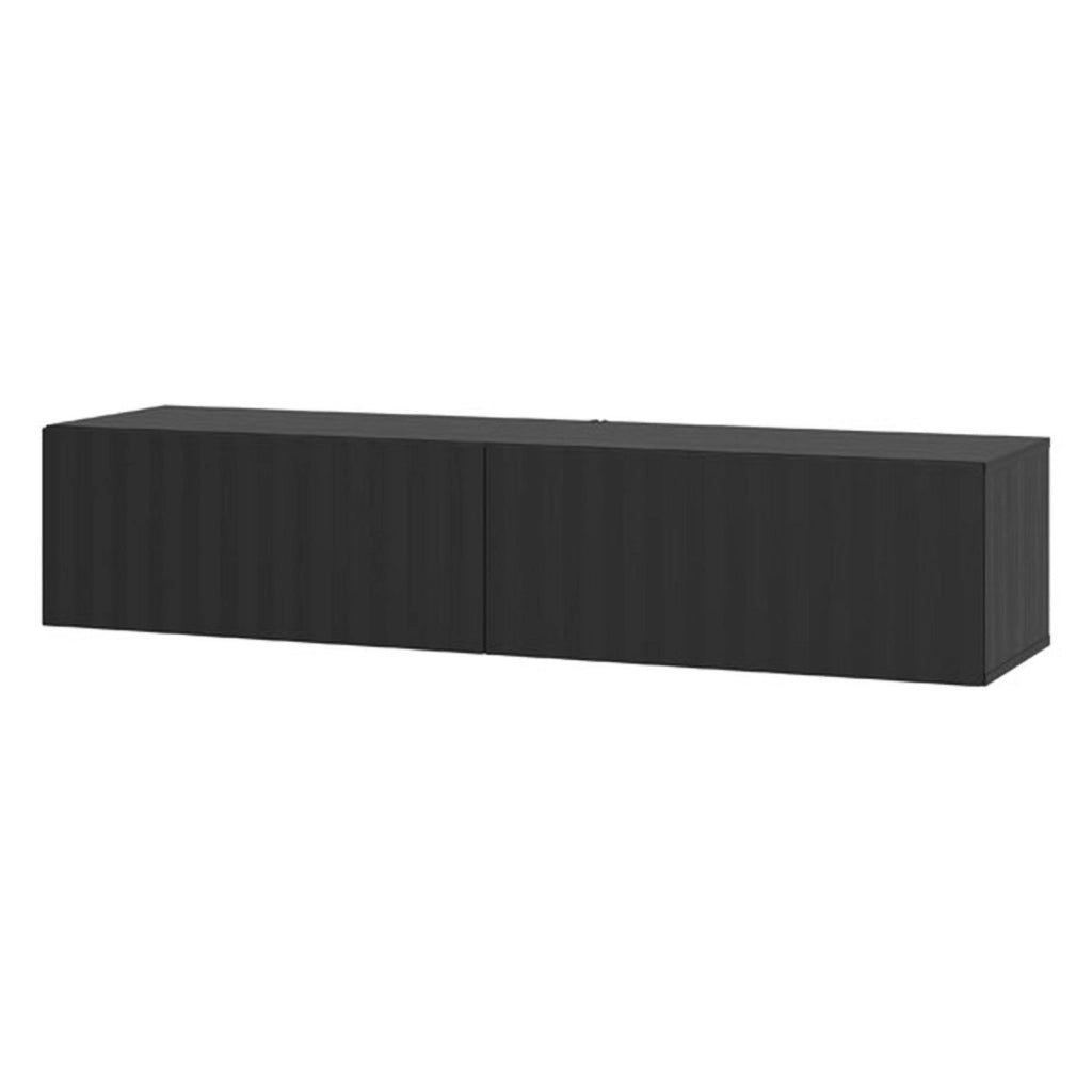 Maderno, Mobile Porta tv un Ripiano, 154x42x32h cm Nero