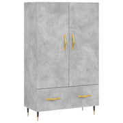 Buffet credenza cassettiera mobiletto mobile contenitore organizer cucina soggiorno salotto alto 69,5 x 31 x 115 cm legno ingegnerizzato grigio 02_0034482