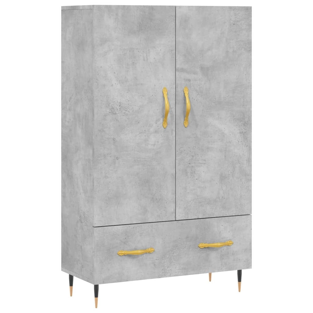 Buffet credenza cassettiera mobiletto mobile contenitore organizer cucina soggiorno salotto alto 69,5 x 31 x 115 cm legno ingegnerizzato grigio 02_0034482