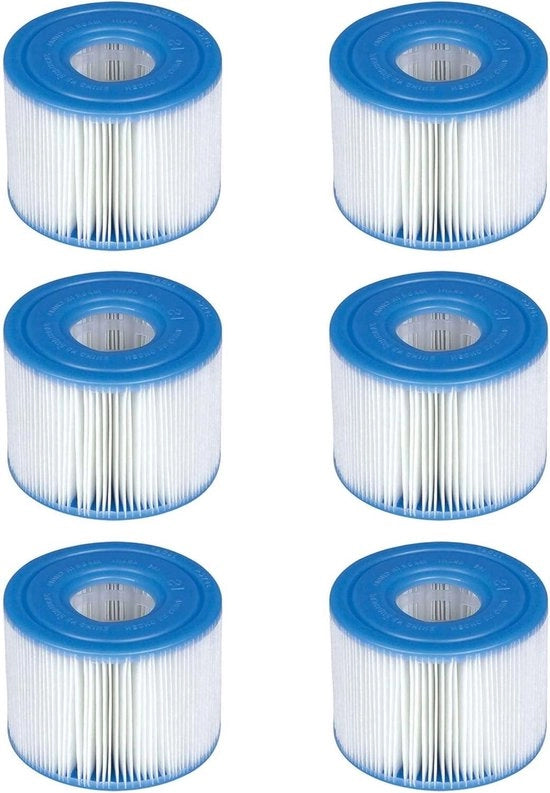 Filtro a rete tipo S1 6 pezzi per Intex EasySet- / PureSpa-Pool - set di ricambio