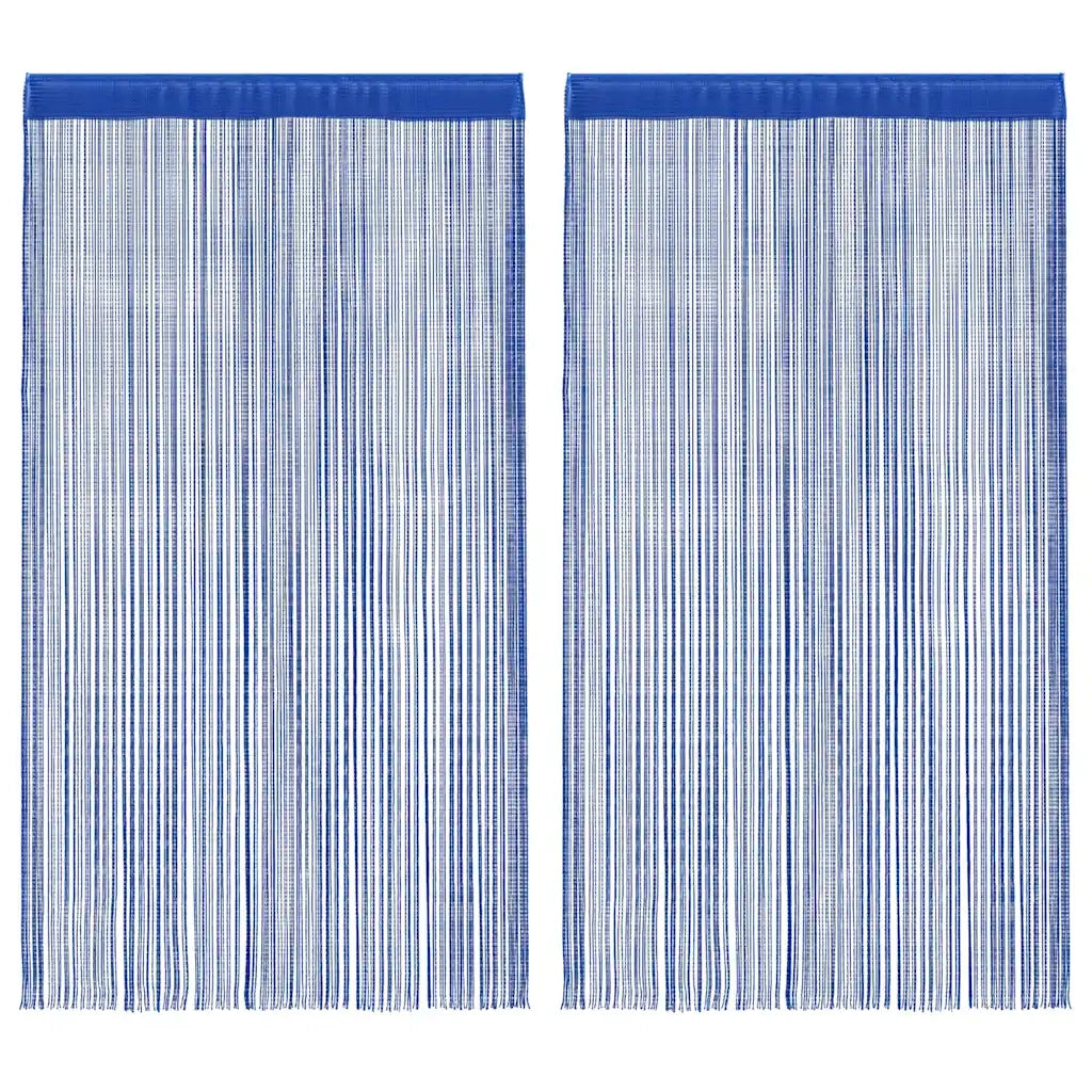 Tende a Filo 2 pz 100x250 cm Blu cod mxl 72781