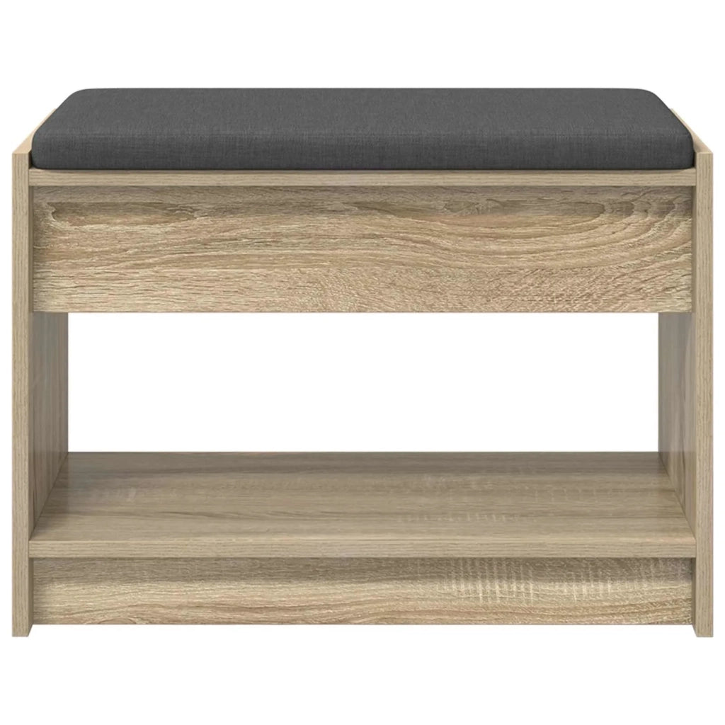Panca per ingresso con cuscino Rovere Sonoma 63 x 38 x 45 cm 891570