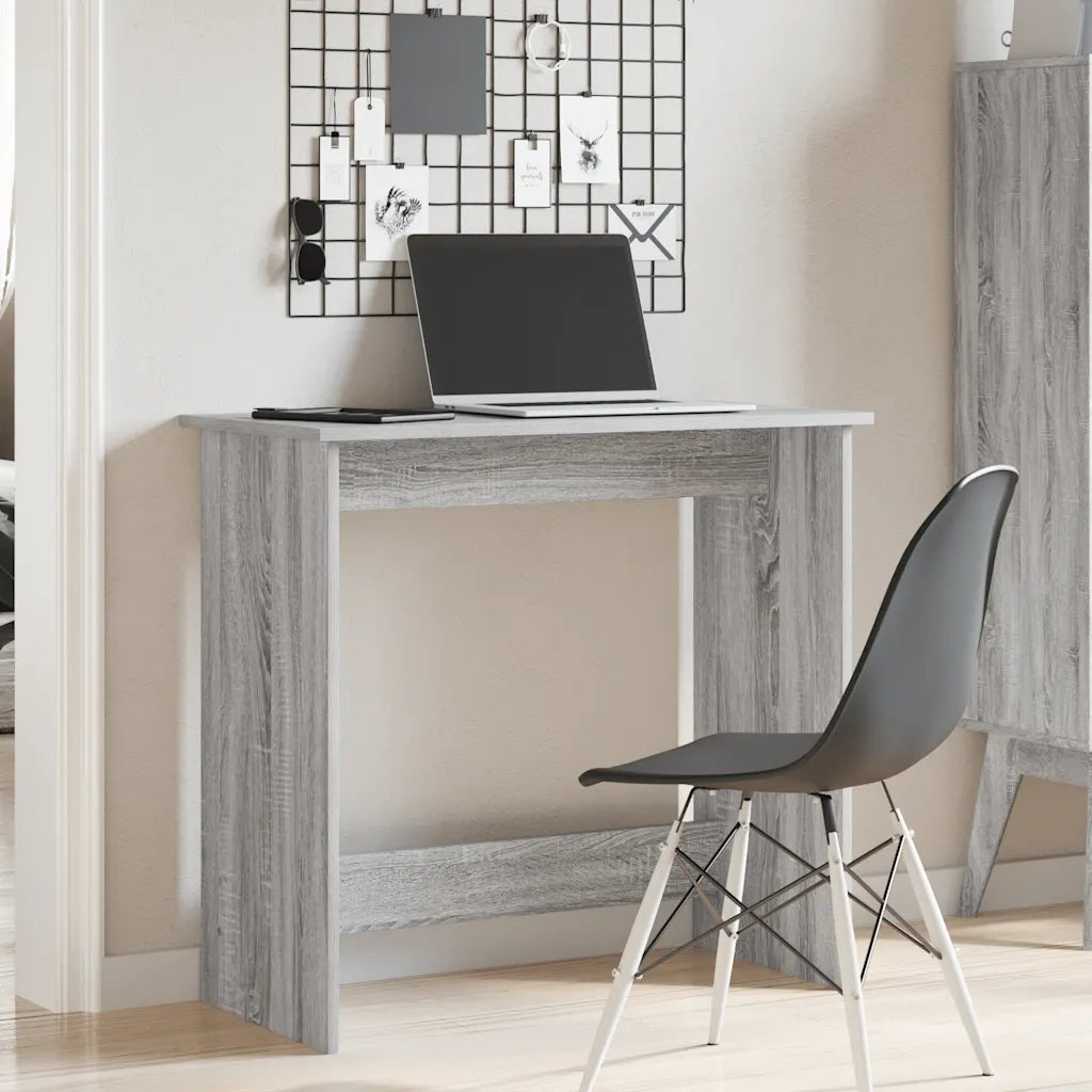 Scrivania Grigio Sonoma 80x40x75 cm in Legno Multistrato