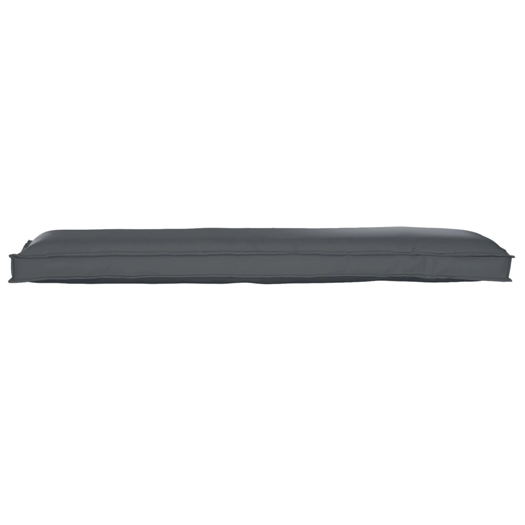 Cuscini per pallet per panca 2 pz Antracite 150x40x8 cm Tessuto Oxford