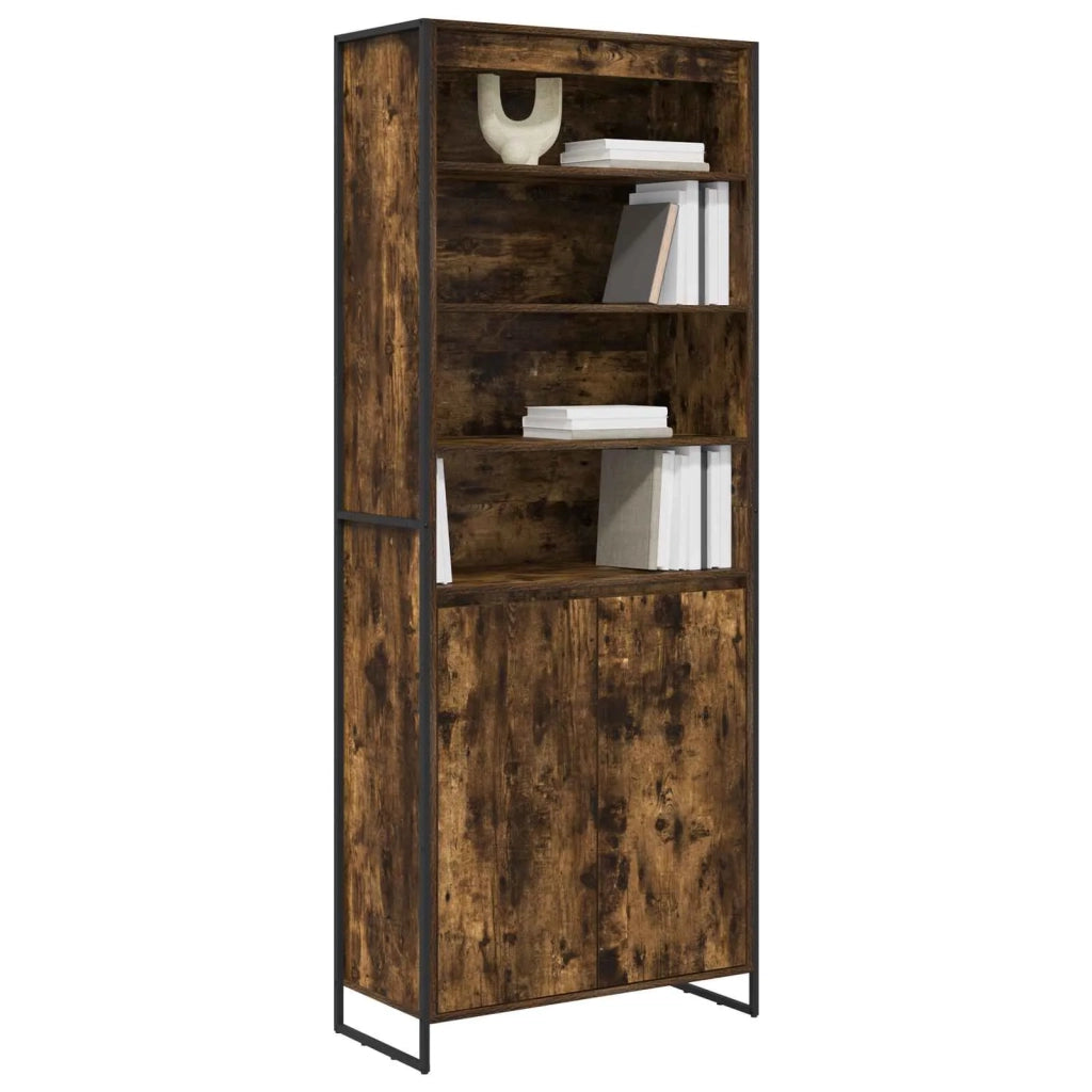 Armadi alti 2 pcs Quercia Fumosa 79 x 36 x 200 cm