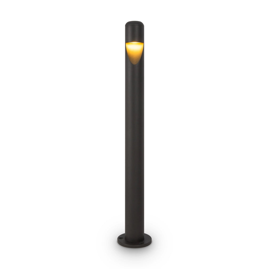 Lampada Da Terra Moderna Da Esterno Metallo Grafite Luce Led 5W Ip65