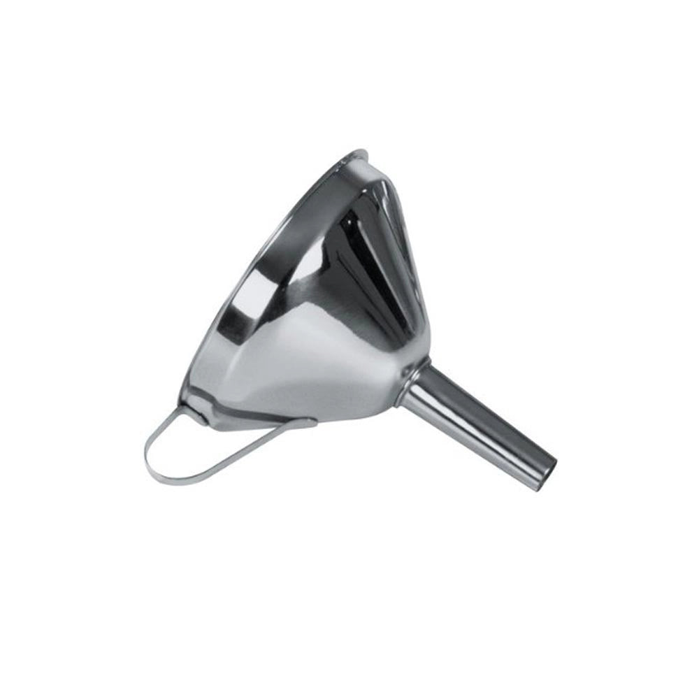 Trade Shop - Imbuto Acciaio Inox 12 Cm Senza Filtro Per Liquidi Antiruggine Silver -