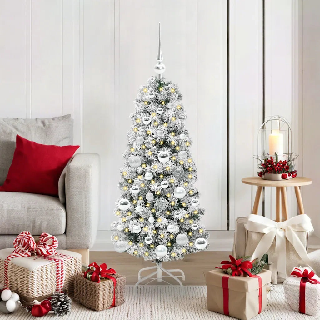 Albero di Natale | Decorazioni natalizie Artificiale con Rami Pieghevoli 120 cm