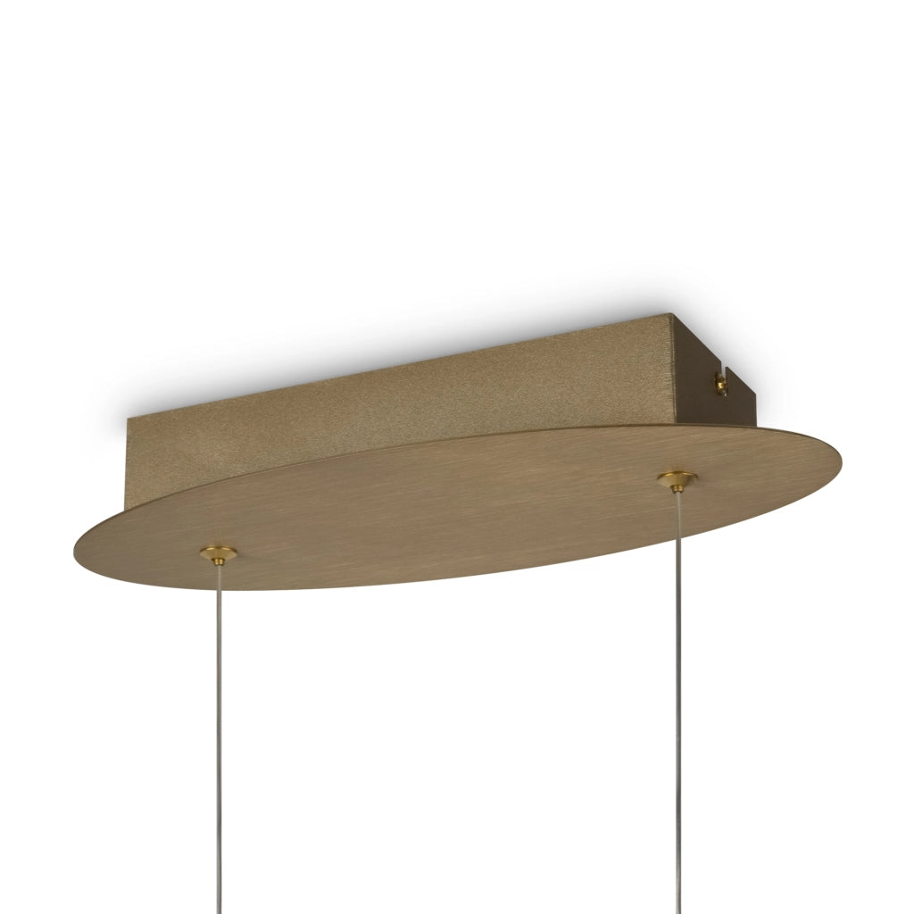 Lampada a sospensione Curve LED 42W oro Maytoni MOD156