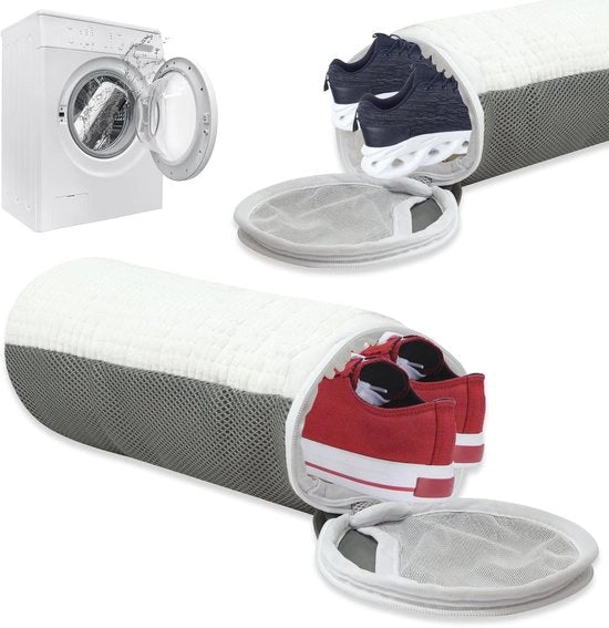 Set di sacchetti per scarpe - 2-pack | Sacchetto per scarpe riutilizzabile con pelo di pulizia 360° e chiusura a righello | Sacchetto per scarpe per scarpe, calze e altro