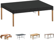 Copertura impermeabile per tavolo esterno - Copertura protettiva per pannelli di tavolo rettangolari 180x90 cm - Resistente alle intemperie e UV