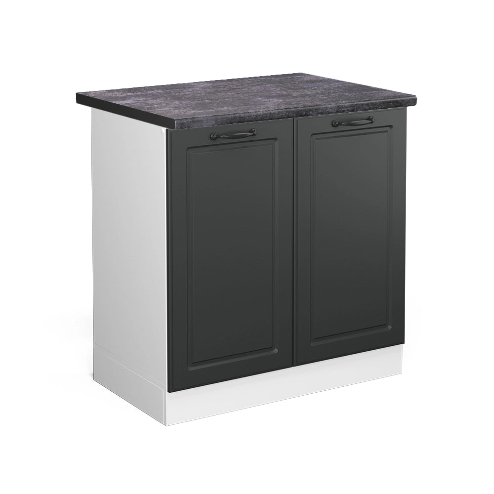 Vicco Mobile lavello cucina Antracite casa di campagna 80 cm , PL Antracite