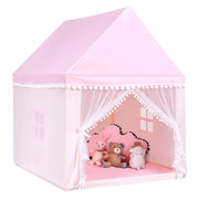 Casetta giocattolo per bambini, Casa grande e resistente con solida struttura di legno Rosa