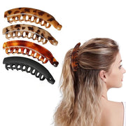 Spille per capelli a forma di banana 4 pezzi - Capocchia per capelli - Ferro per capelli - Klem per coda di cavallo - per ragazze - di alta qualità in plastica - Klem per capelli