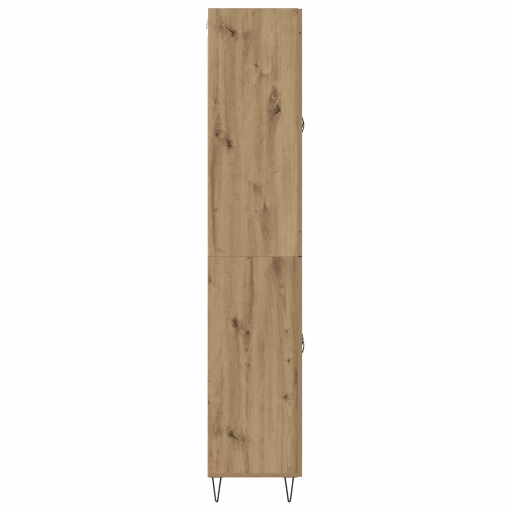 Credenza-Buffet-Armadio da cucina Rovere artigianale 69,5 x 34 x 180 cm 200609