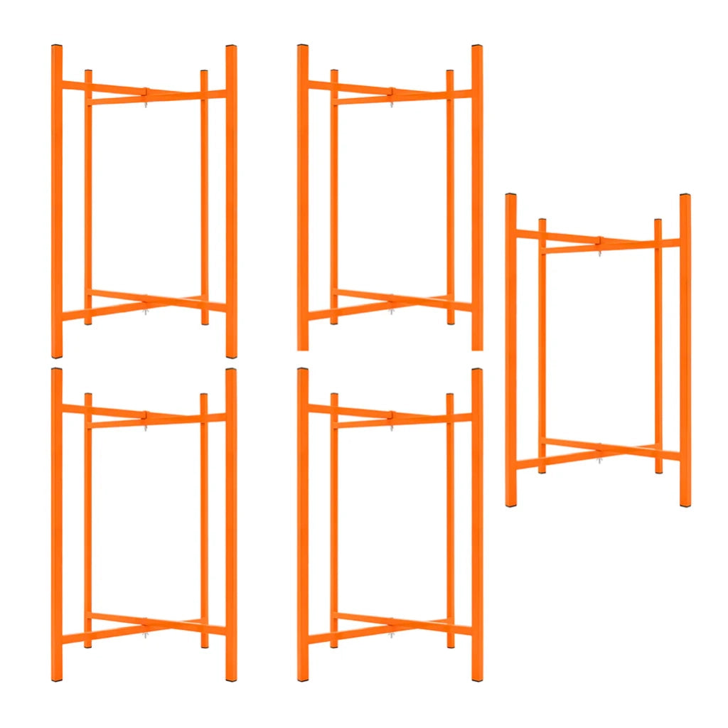 Cavalletti x4 + Supporti Tavola Malta x5 75cm Acciaio Heavy Duty