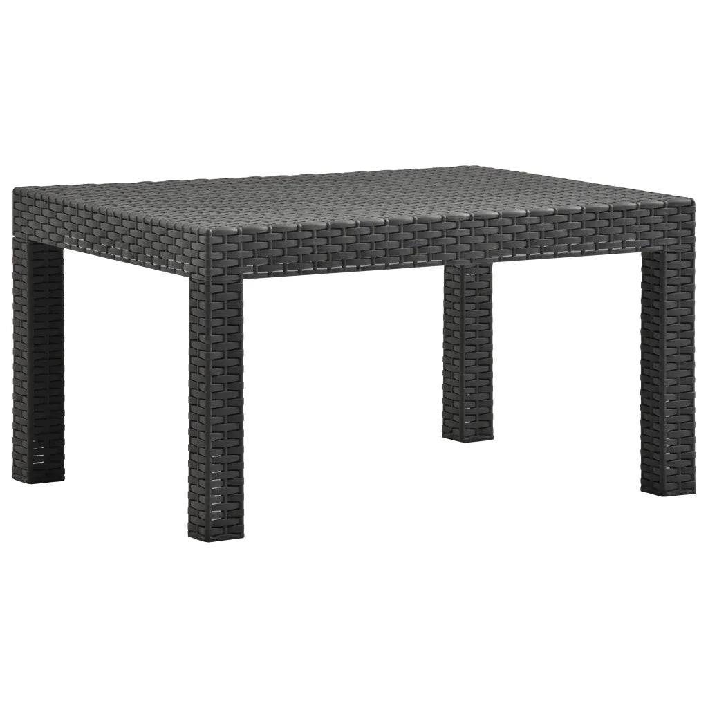 Set Divani da Giardino 3 pz con Cuscini in Rattan PP Antracite 3067233