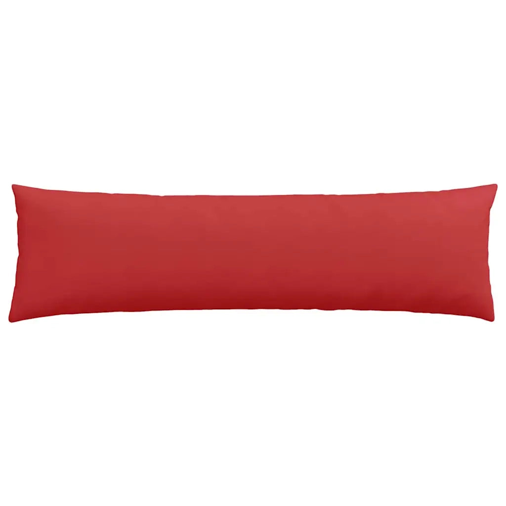 Cuscini da Divano 2 pz-Set di 2 Cuscini per Sofa Rosso 145 x 40 cm Tessuto