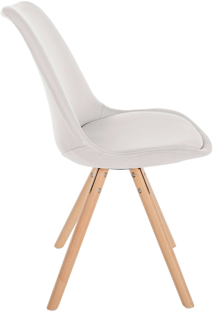 Sedia Sofia Tessuto crema,natura (rotondo)