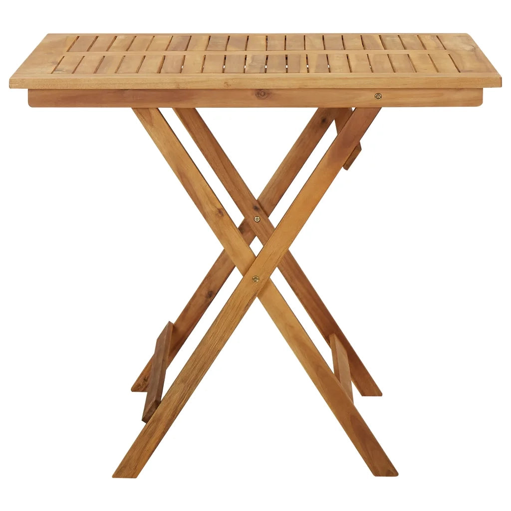 Set da Pranzo da Giardino 5 pz Pieghevole in Massello di Acacia cod mxl 45009