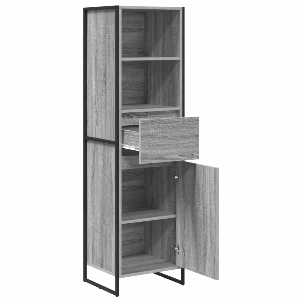 Armadio per Libri con cassetto Grigio Sonoma 43 x 36 x 150.5 cm 886627
