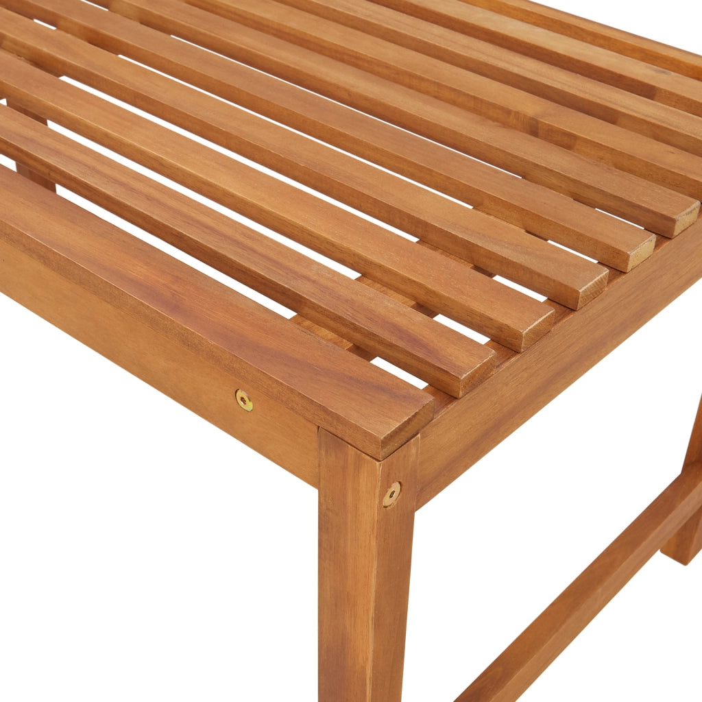 Panchina da giardino  100x50x91 cm in legno solido di acacia