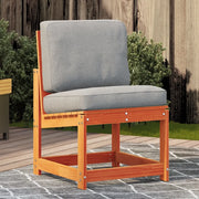 Sedia da patio-Sedia da Giardino Marrone Cera 50,5x55x77cm Legno Massello Pino