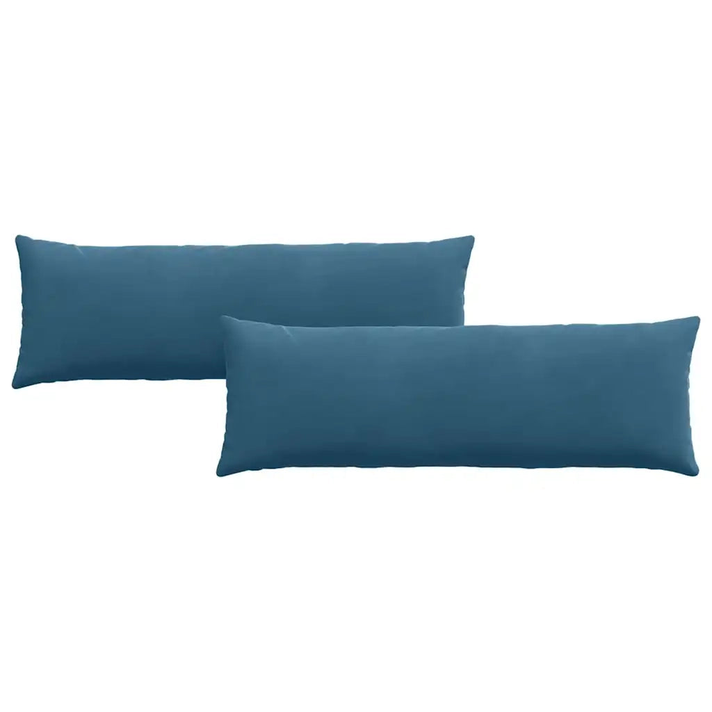 Cuscini da Divano 2 pz | Cuscini per sedie Blu 120 x 40 cm Tessuto in Cords