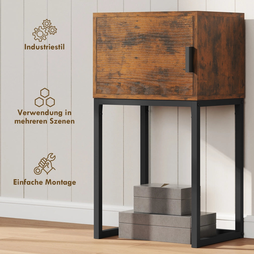 Tavolo consolle ¨C zephmum ¨C Rustico marrone 40x30x76