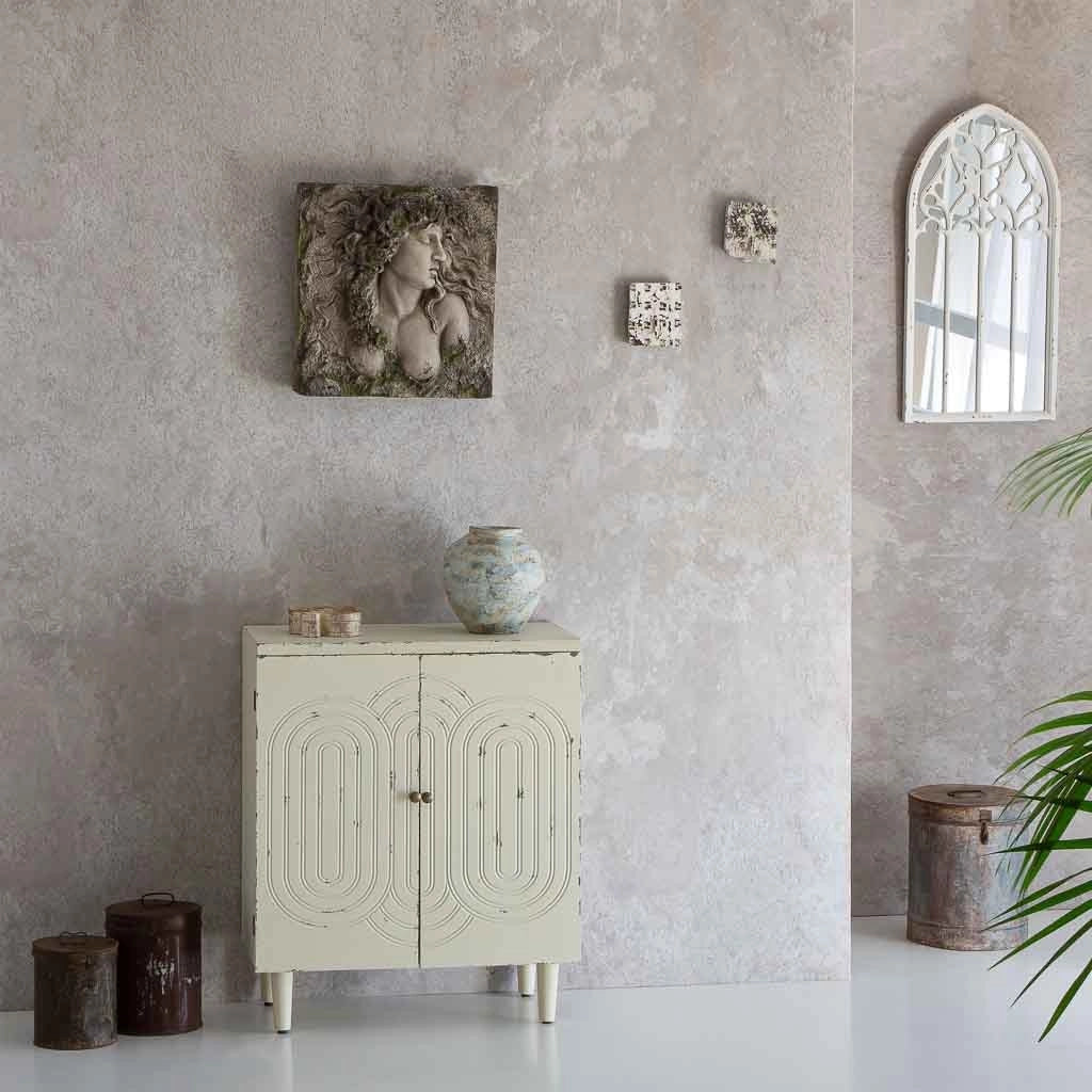 Fioriera decorativa da muro in magnesio 47x45x16h