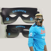 Trade Shop - Mascherina Nera Osimhen Calcio Napoli Fan Tifosi Bambini Ragazzi Festa Scudetto -