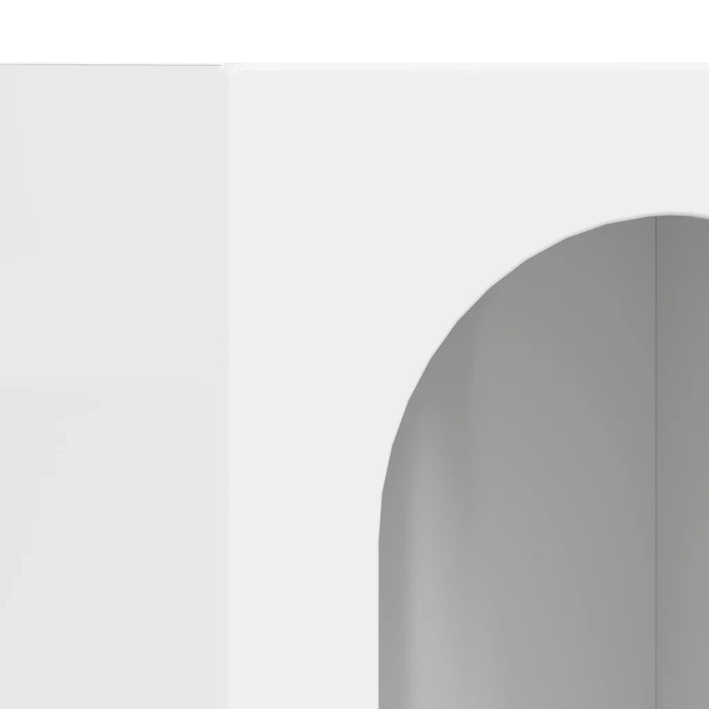 Credenza Bianco Lucido 59 x 35 x 80.5 cm Legno multistrato 891318