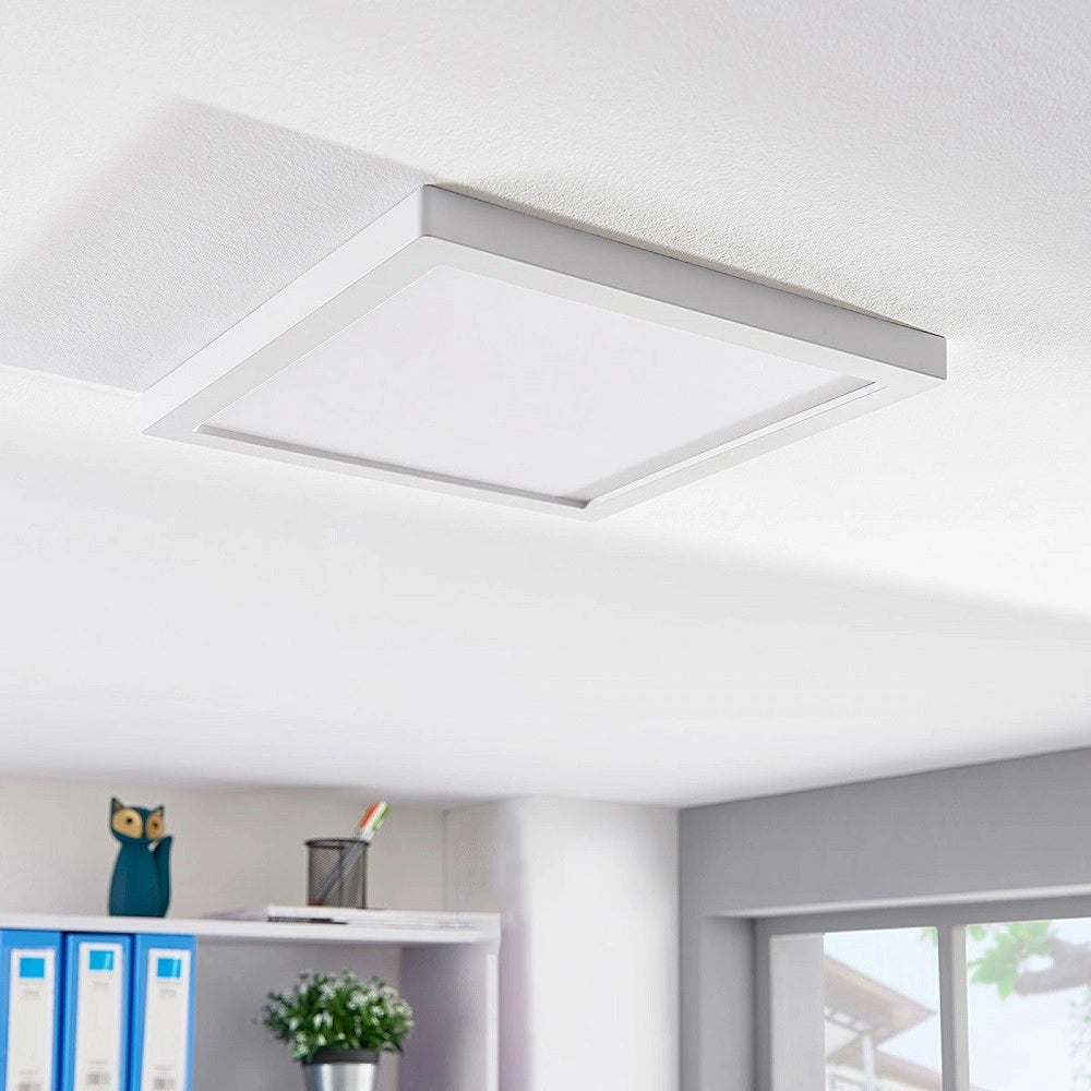 Trade Shop - Plafoniera Led 94w Luce Rgb+3000k Rgbw 24v Cromoterapia Lampada Soffitto 62x62cm -