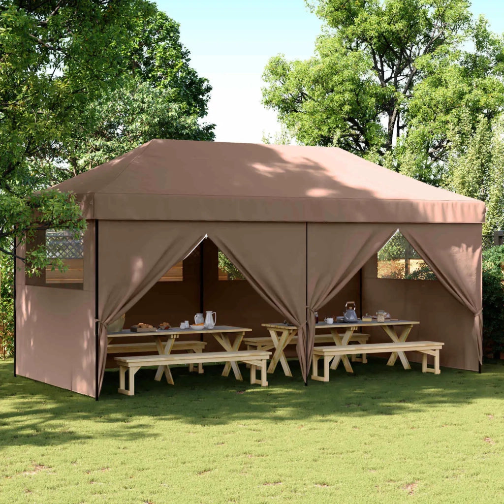 Tenda Party Marrone 292 x 580 x 315 cm Tessuto Oxford