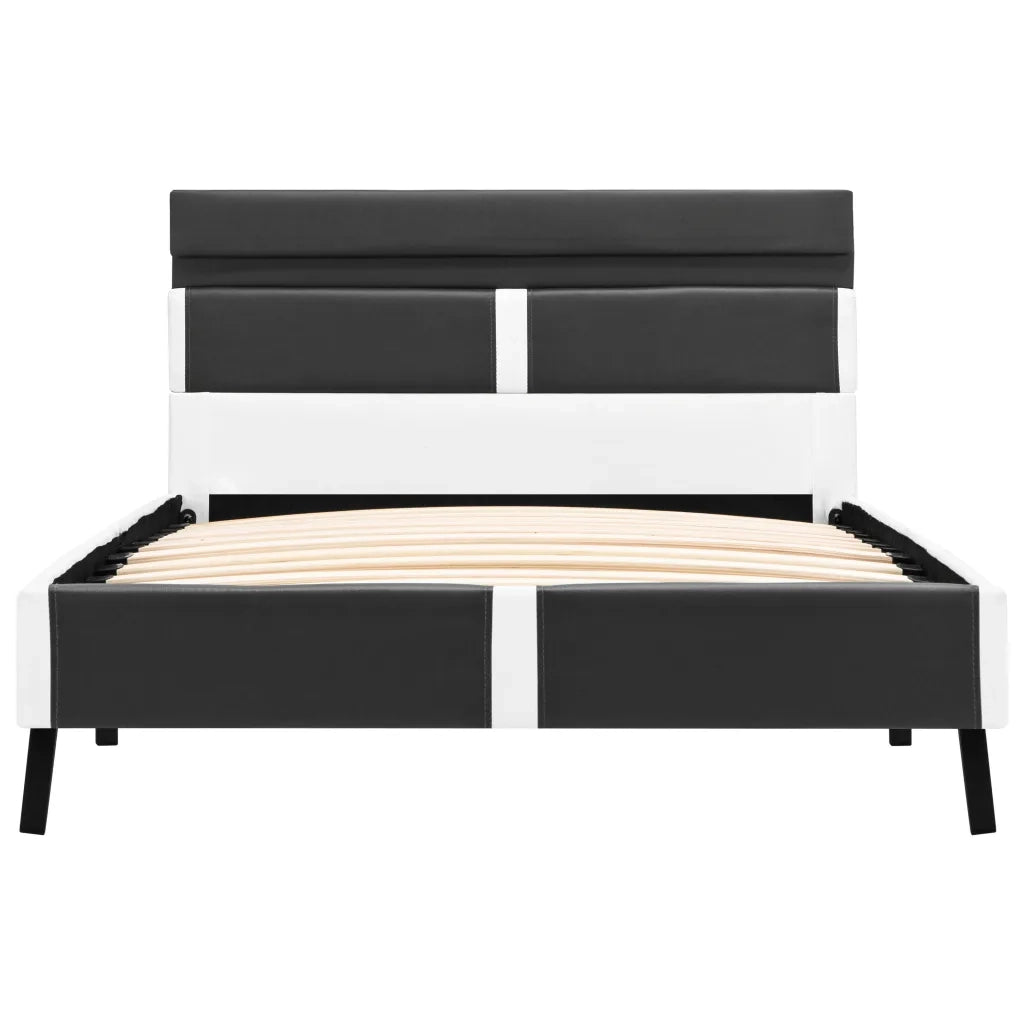 Giroletto con LED senza Materasso-Struttura Letto Grigio in Similpelle 90x200cm 452152