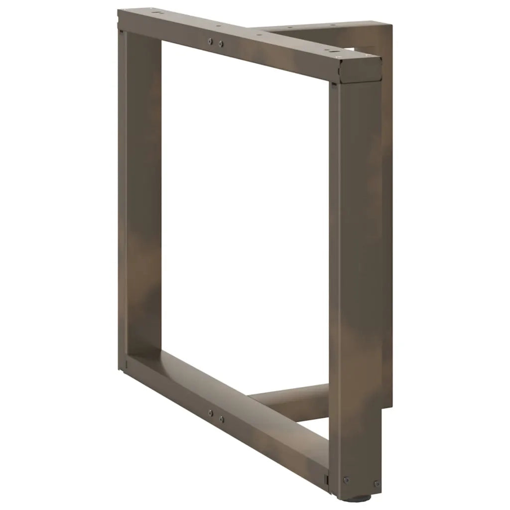 Gambe per tavolo da pranzo a forma di T 2 pz | Piede del tavolo nere 90x35x(72-73) cm in acciaio