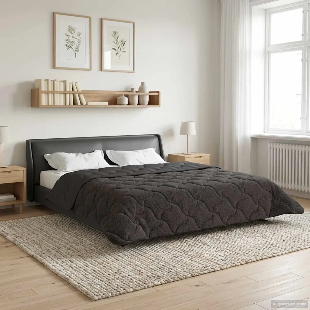 Piumone Completo Annuale Trapuntato Antracite 200 x 220 cm 42026237