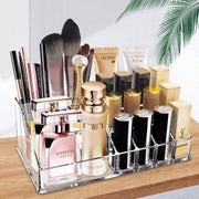 Organizzatore di trucchi - Vetrina cosmetica - 16 sezioni - Translucido - Acrilico