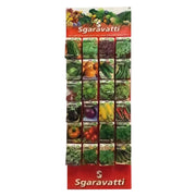 ESPOSITORE VERTICALE IN CARTONE PER BUSTINE SEMI 24 ganci  - SGARAVATTI