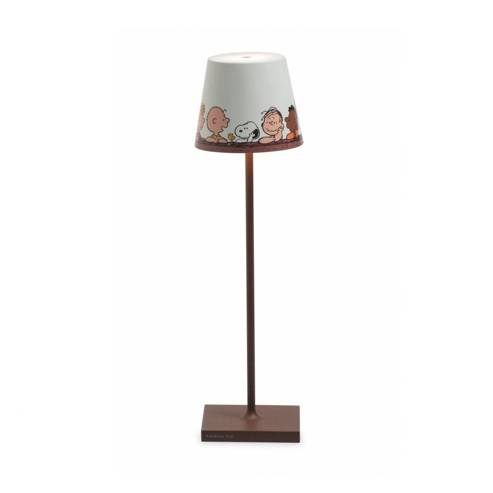 Zafferano Lampada da Tavolo Poldina Pro Peanuts - Together ricaricabile e dimmerabile con batteria fino a 12 ore. Per uso esterno IP65