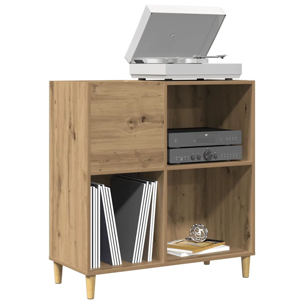 Mobile Porta Dischi Artigianale 84,5x38x89 cm Legno Multistrato