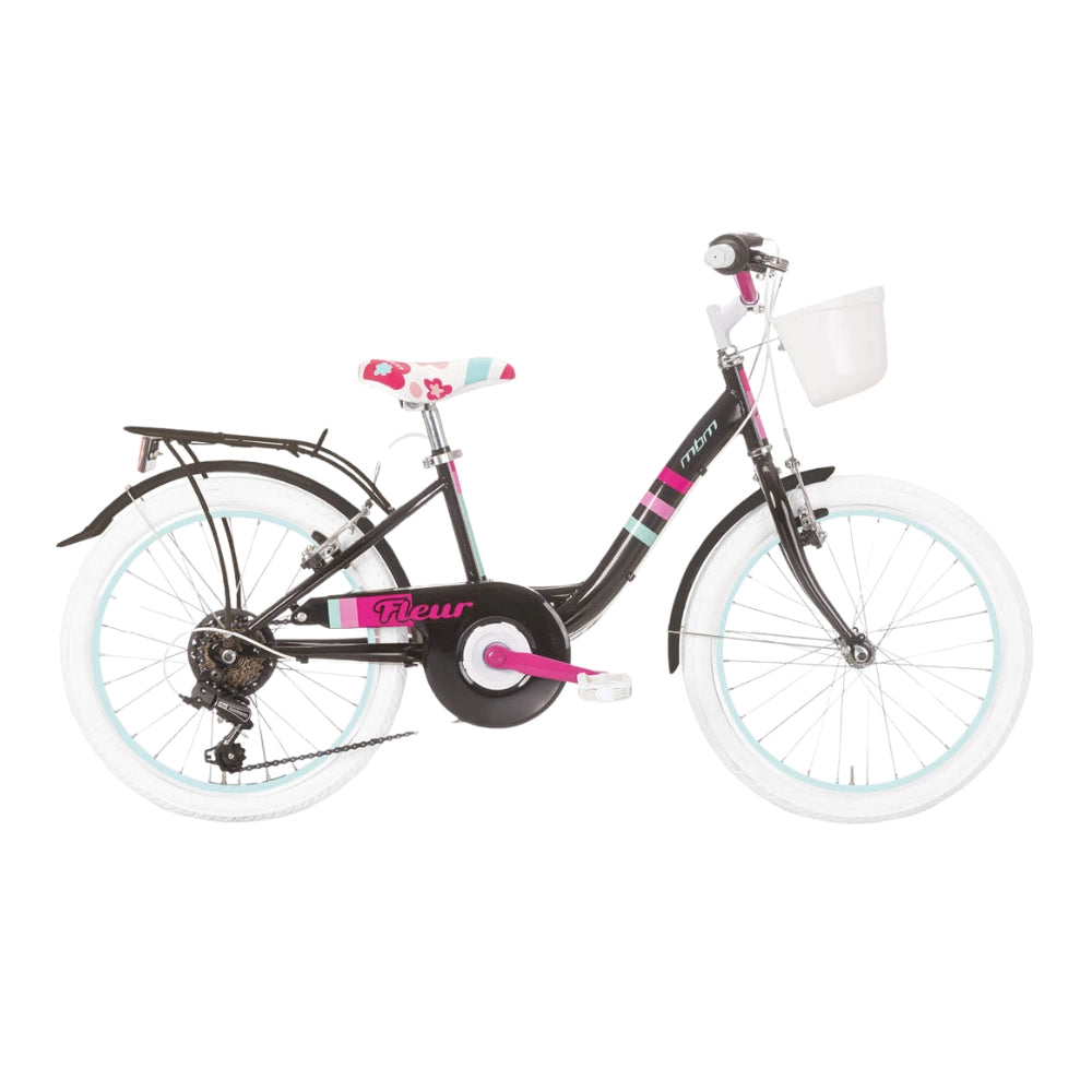 Bici Bambina MBM Fleur 20"- 6 Velocità -Nero