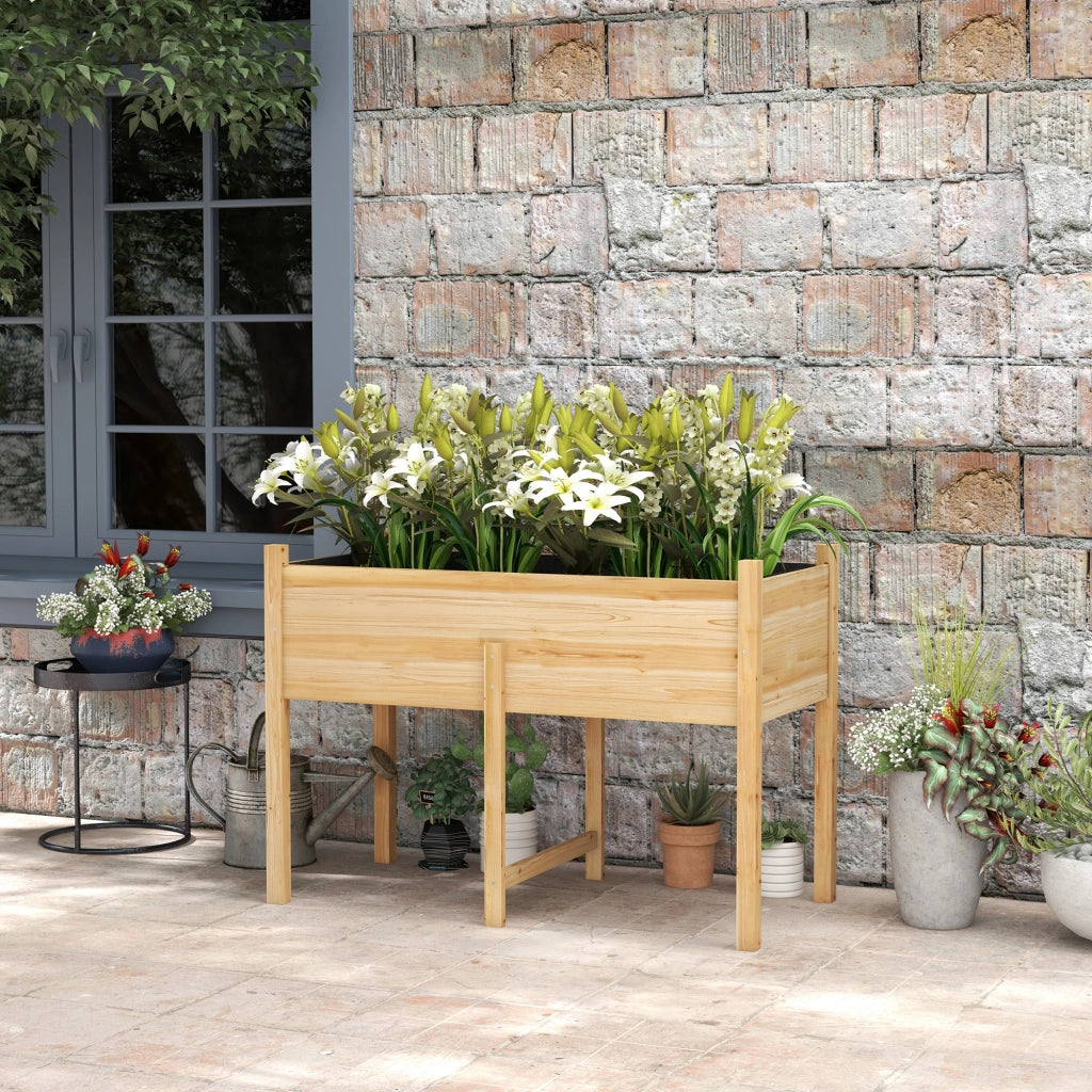 Letto rialzato da giardino 115x55x80 cm ¨C zephmum ¨C verde